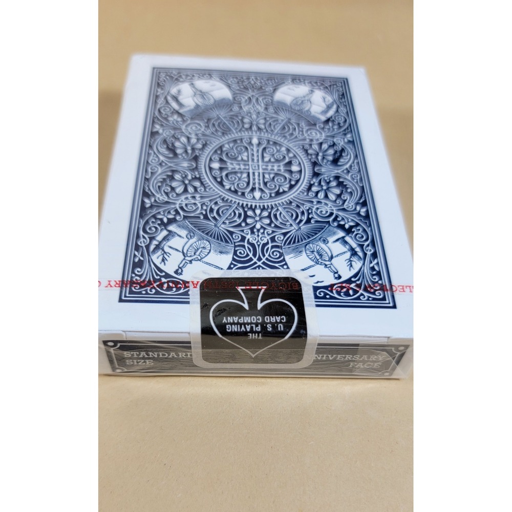 Bicycle 125th Anniversary Ed. Playing Cards Navy Blue Collector Set 1885-2010 - Picture 3 of 3